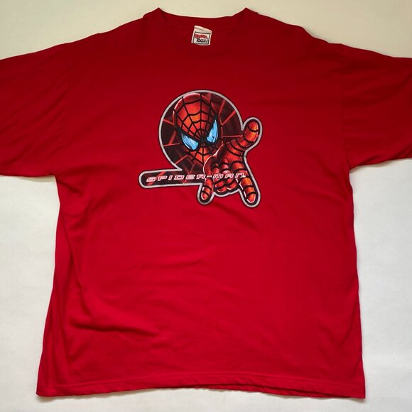 Vintage Spiderman Puffy Graphic Tee T-Shirt, Unisex Adult XL, Marvel Superhero - Picture 3 of 8